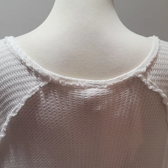 We The Free Free People Womens Extra Small Bohemian Casual V-Neck Waffle Top - Picture 8 of 12
